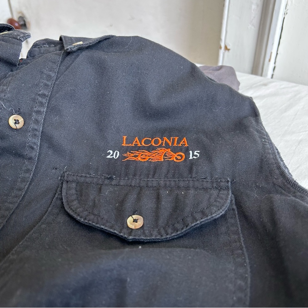 Vance Biker Wear Laconia 2015 Vest Button Down Shirt - Picture 10 of 13